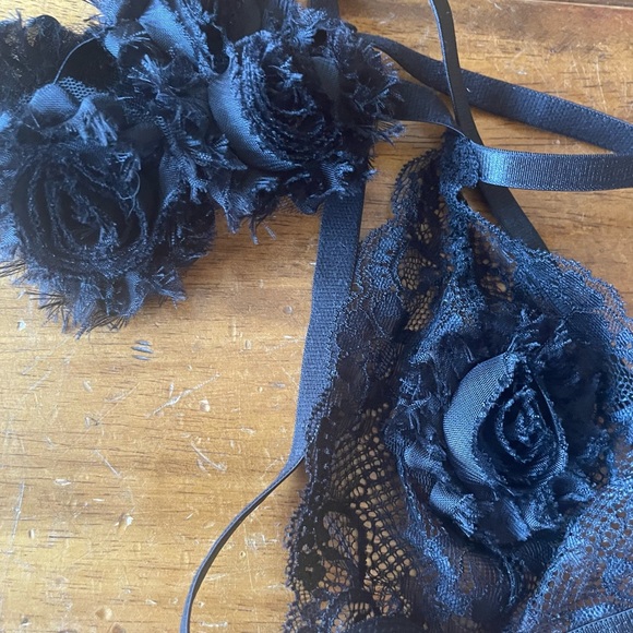 New NWT Allure Lingerie Adore Freya The Black Rose Teddy Small Medium S/M - Picture 3 of 6